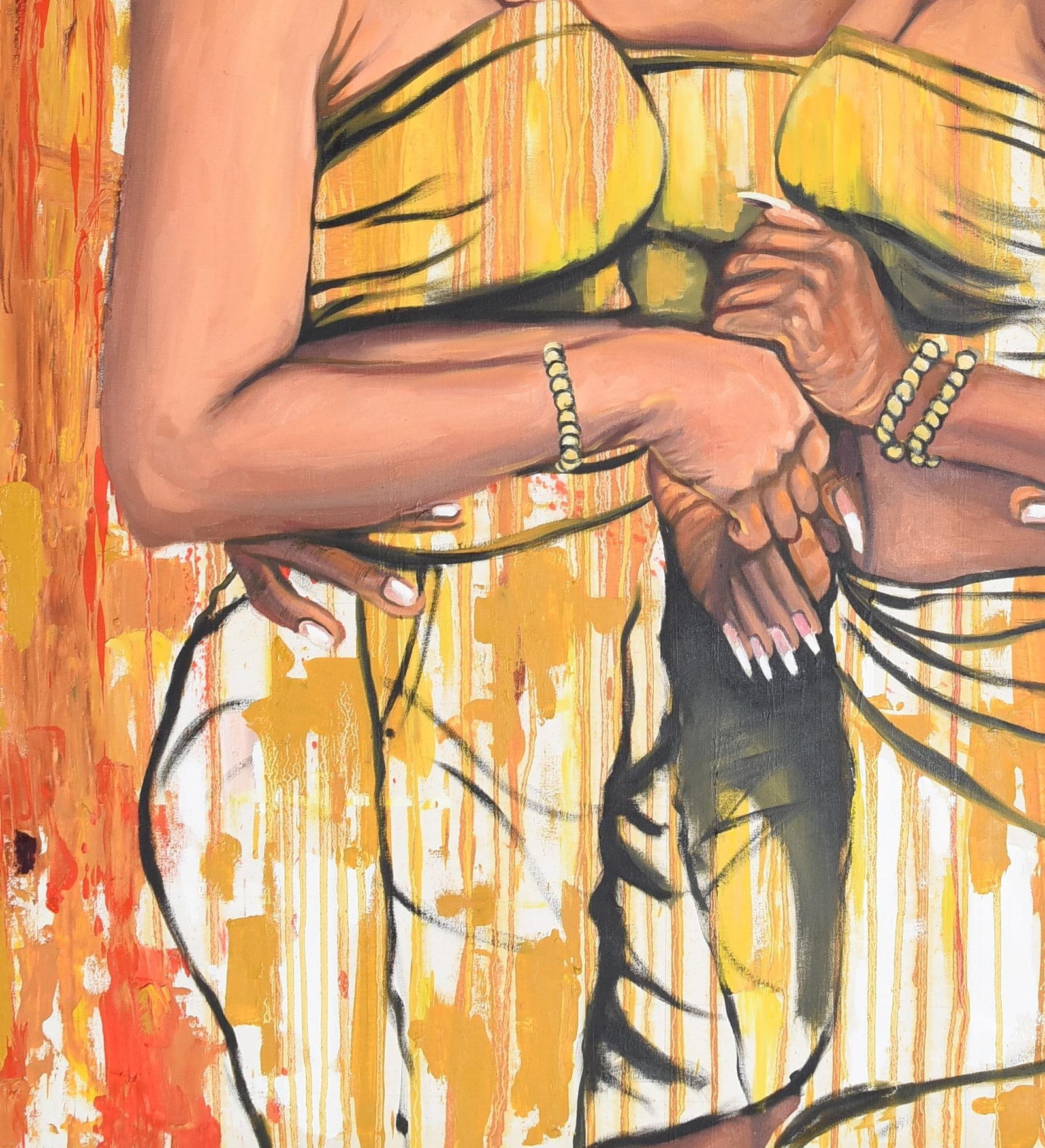 Damola Ayegbayo , Strength in Diversity 6 - 21st Century, Contemporary, Figurative Portrait, Women, - 2
