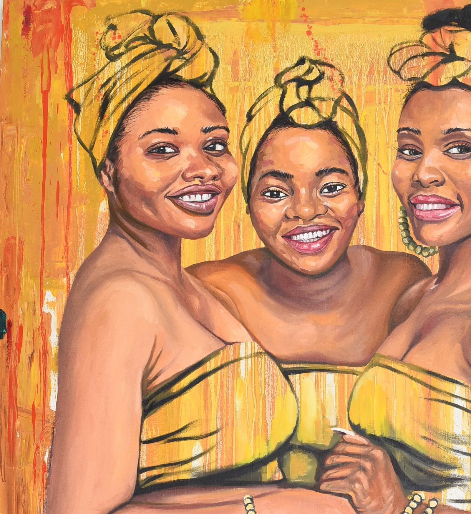 Damola Ayegbayo , Strength in Diversity 6 - 21st Century, Contemporary, Figurative Portrait, Women, - 6