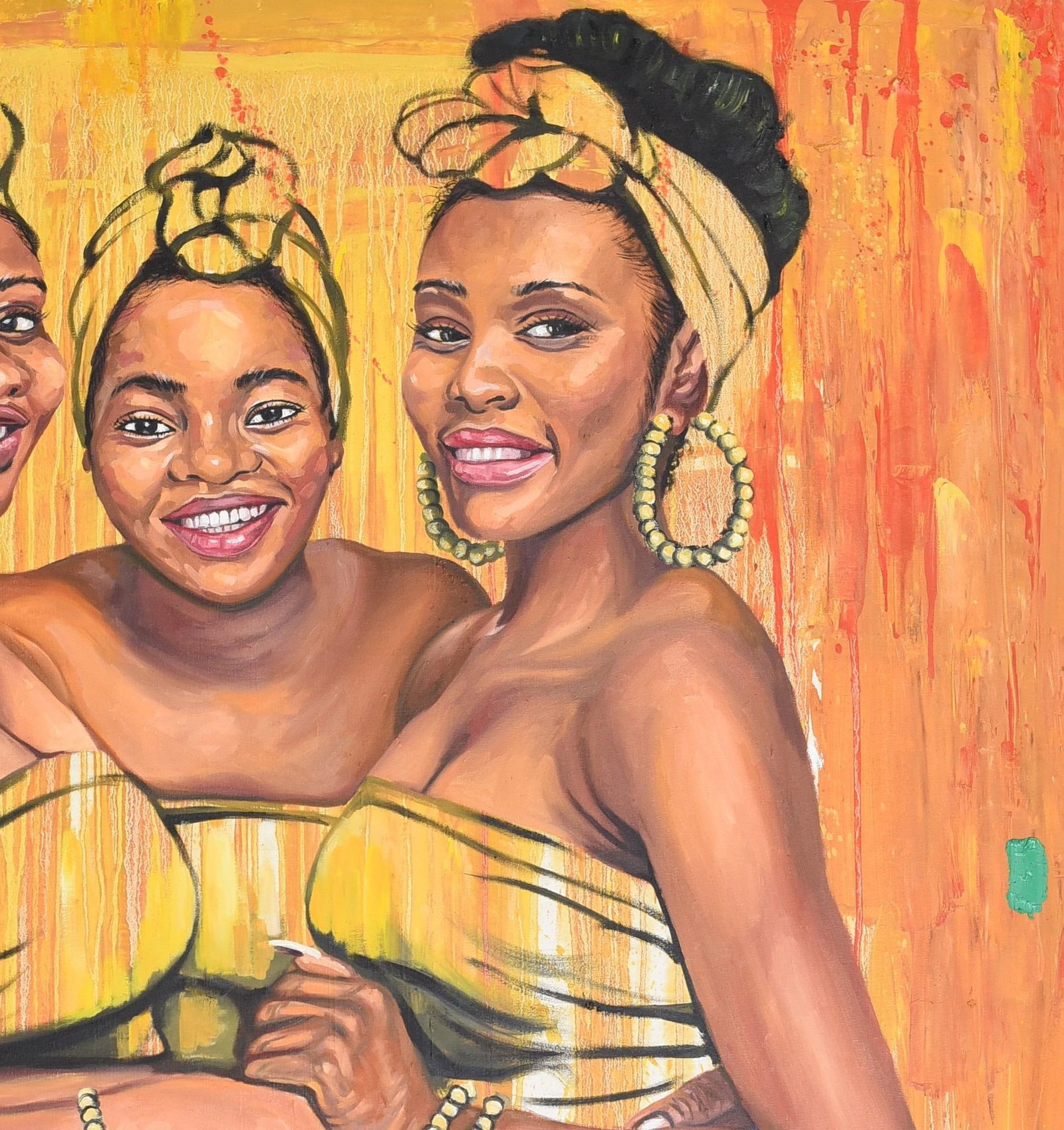 Damola Ayegbayo , Strength in Diversity 6 - 21st Century, Contemporary, Figurative Portrait, Women, - 7