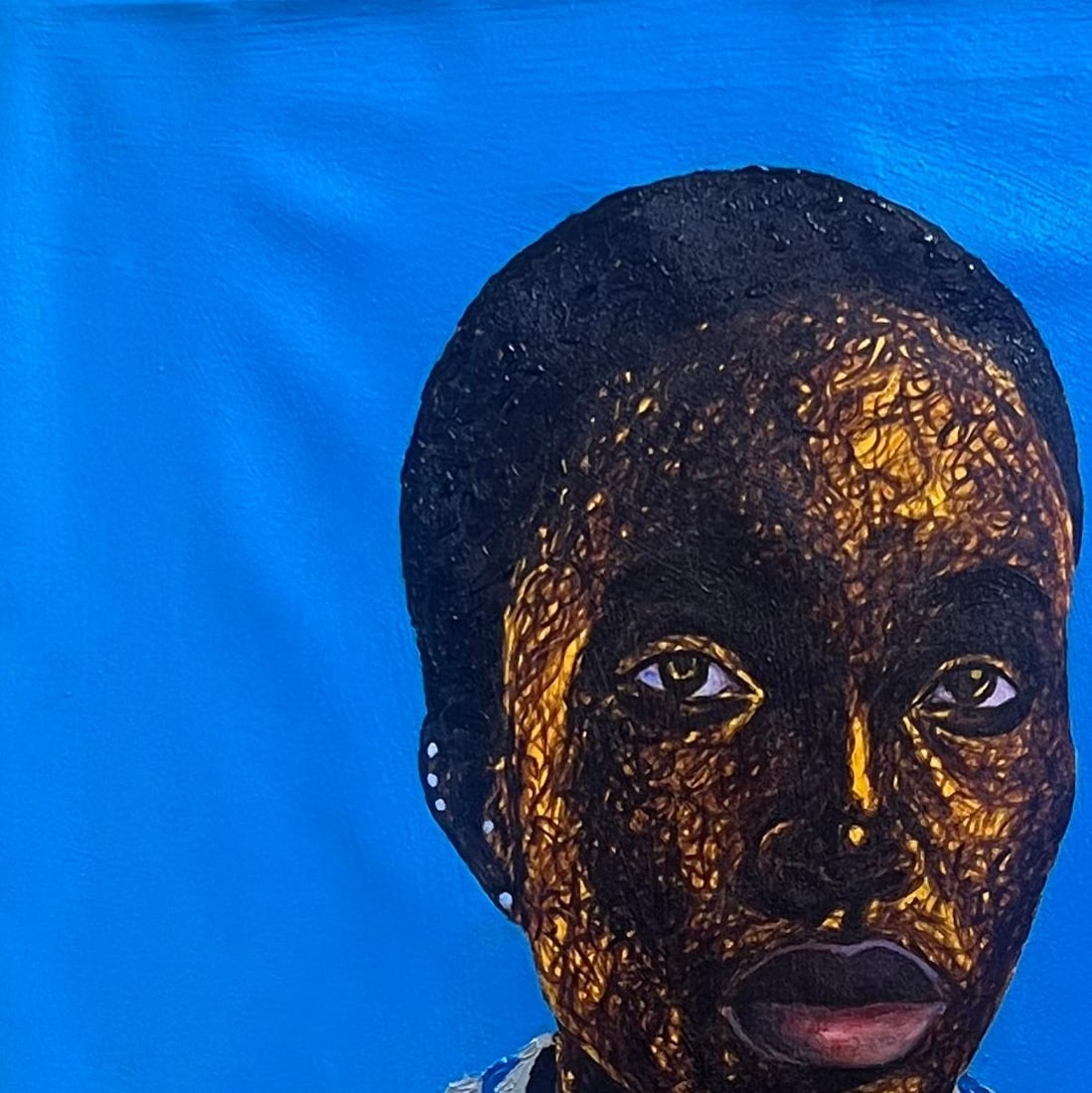 Daniel Owoeye, Moremi -21st Century, Contemporary, Figurative, Historic, African Woman, Acrylic, - 10