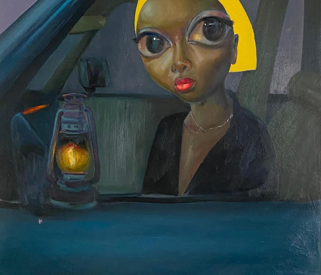 Mayowa Esan, Adufe The Glimmer of Hope-21st Century, Contemporary, Figurative Painting, Women, 2024 - 11