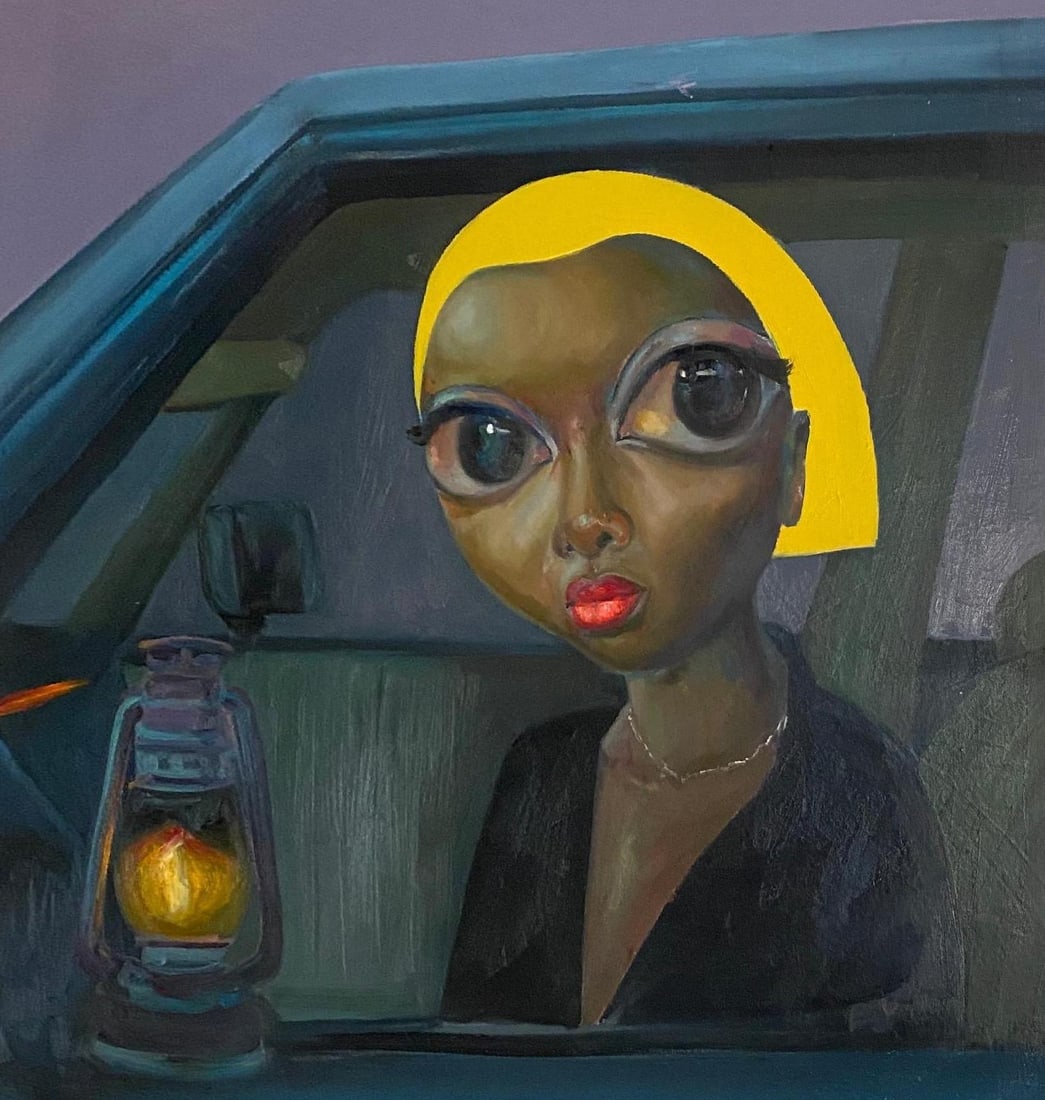 Mayowa Esan, Adufe The Glimmer of Hope-21st Century, Contemporary, Figurative Painting, Women, 2024 - 4