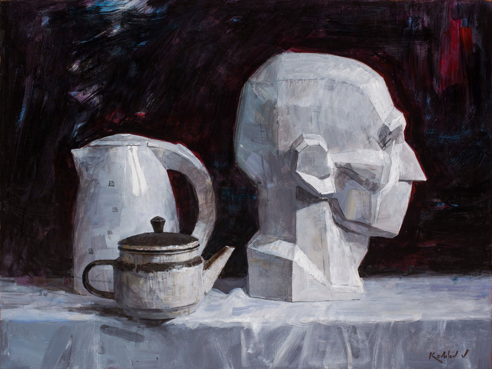 Oil painting Conflict Ukrainian Artist (1 of 2)