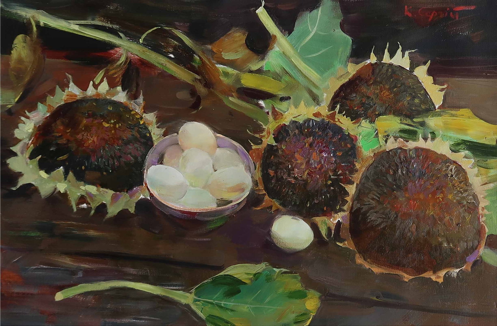 Oil painting Serg Kovalenko: Title: Oil painting Serg Kovalenko Description: 68SK Painter: Serg Kovalenko Size: 39x59 cm/15.4x23.2 inches Components: oil, canvas Original painting CONDITION: exellent ERA: modern Graduated from th