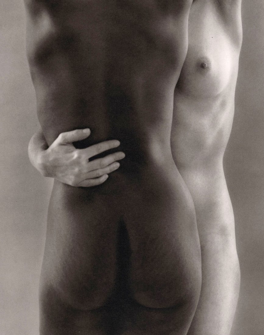 RUTH BERNHARD - Two Forms, 1963: Title: RUTH BERNHARD - Two Forms, 1963 Description: Artist: RUTH BERNHARD Print Title: Two Forms, 1963 Medium: Duotone Photoengraving Printed in USA in 1980s Image Size approx: 9 x 7" Ruth Bernhard (1