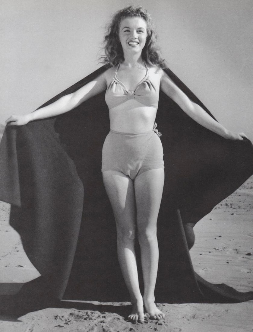 ANDRE DE DIENES - Marilyn Monroe (Norma Jean)(with cape): Title: ANDRE DE DIENES - Marilyn Monroe (Norma Jean)(with cape) Description: Artist: ANDRE DE DIENES Print Title: Marilyn Monroe (Norma Jean) Medium: Photo-lithograph Printed 1990s in Singapore Image 