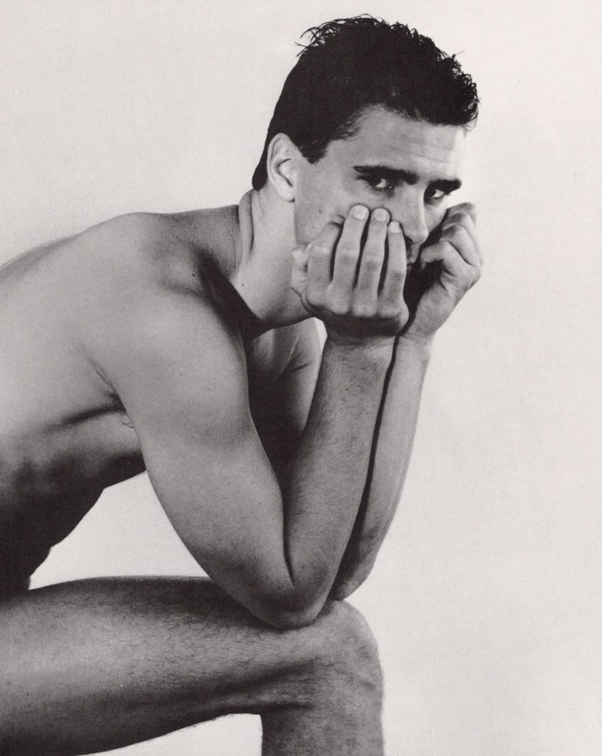 BILL EMRICH - Male Figure, New York, 1988: Title: BILL EMRICH - Male Figure, New York, 1988 Description: Artist: BILL EMRICH Print Title: Male Figure, New York, 1988 Medium: Duotone Photolithograph Printed 1990s in Germany Image size (inches) 