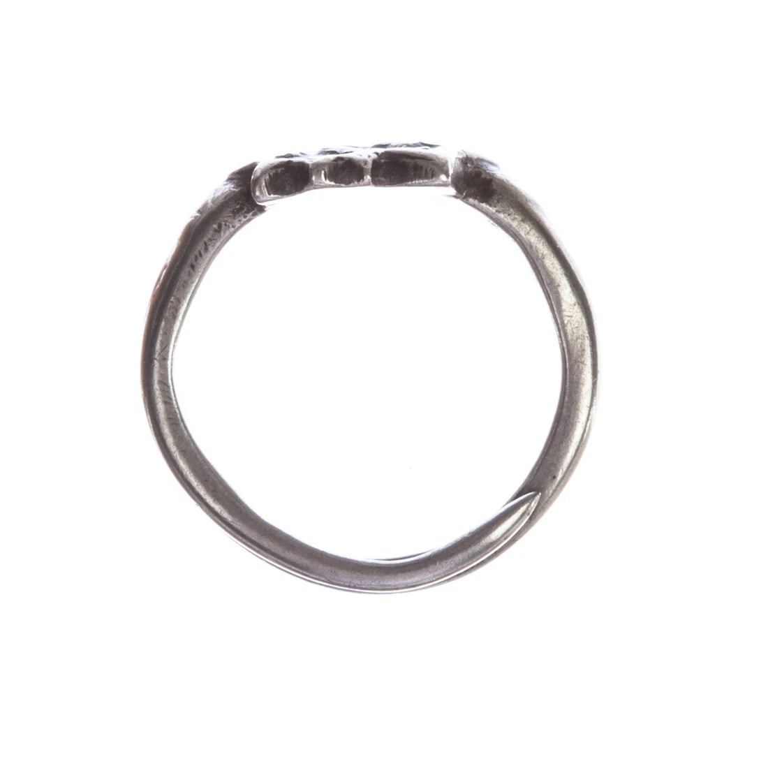 Art Deco Inspired Sterling Silver Chinese Floral Ring - 5