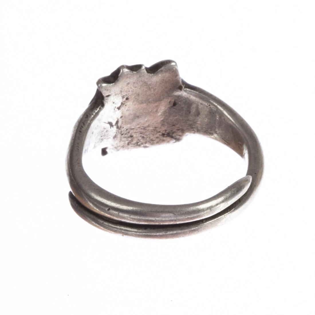 Art Deco Inspired Sterling Silver Chinese Floral Ring - 6