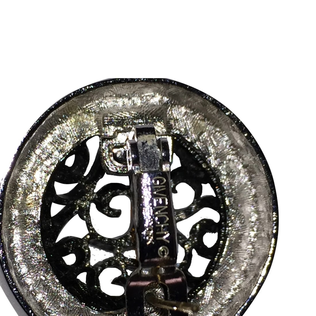 Givenchy Two Tone Scrollwork Earrings - 6