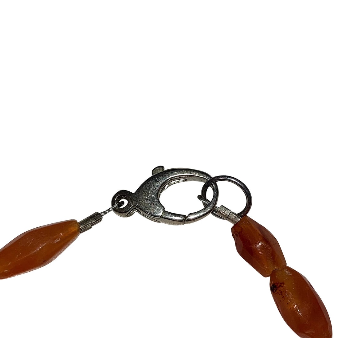 Carnelian Hand Cut Bead Necklace from Mali Africa - 5