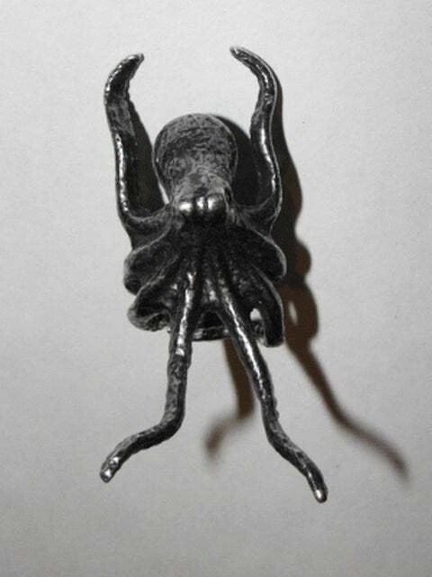 Hand Made Vintage Sterling Silver Octopus Cocktail Ring One of a Kind - 3