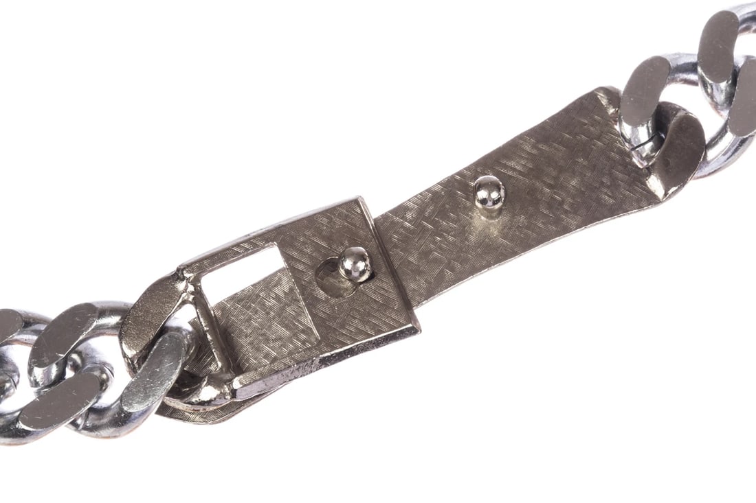 Pauline Rader Silver Tone Belt - 4
