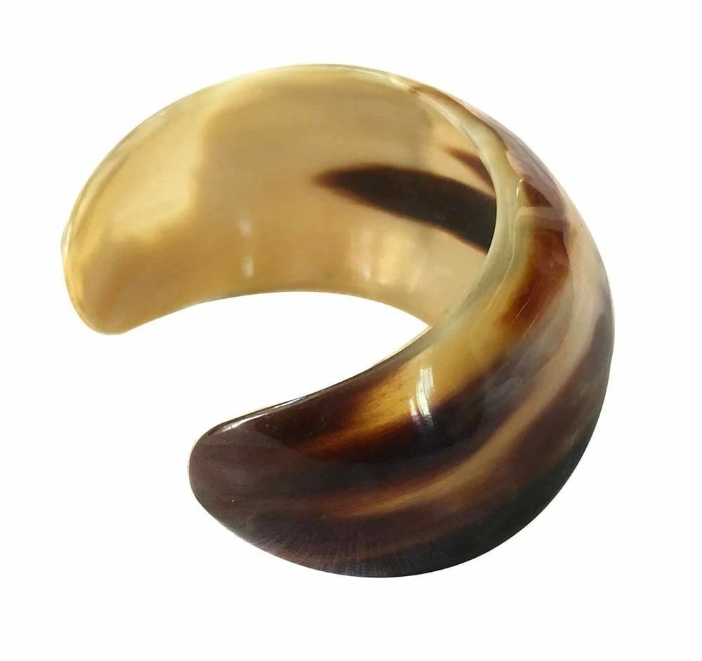 New Textured Cow Horn Bracelet. - 4