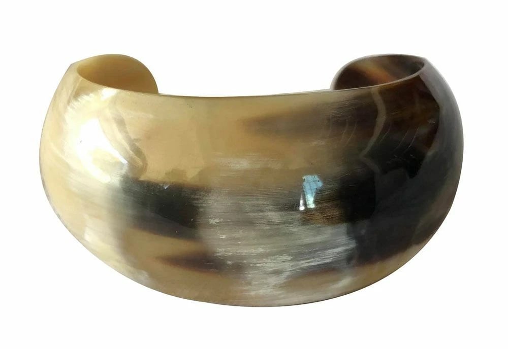 New Textured Cow Horn Bracelet. - 6