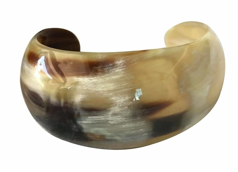 New Textured Cow Horn Bracelet. - 7