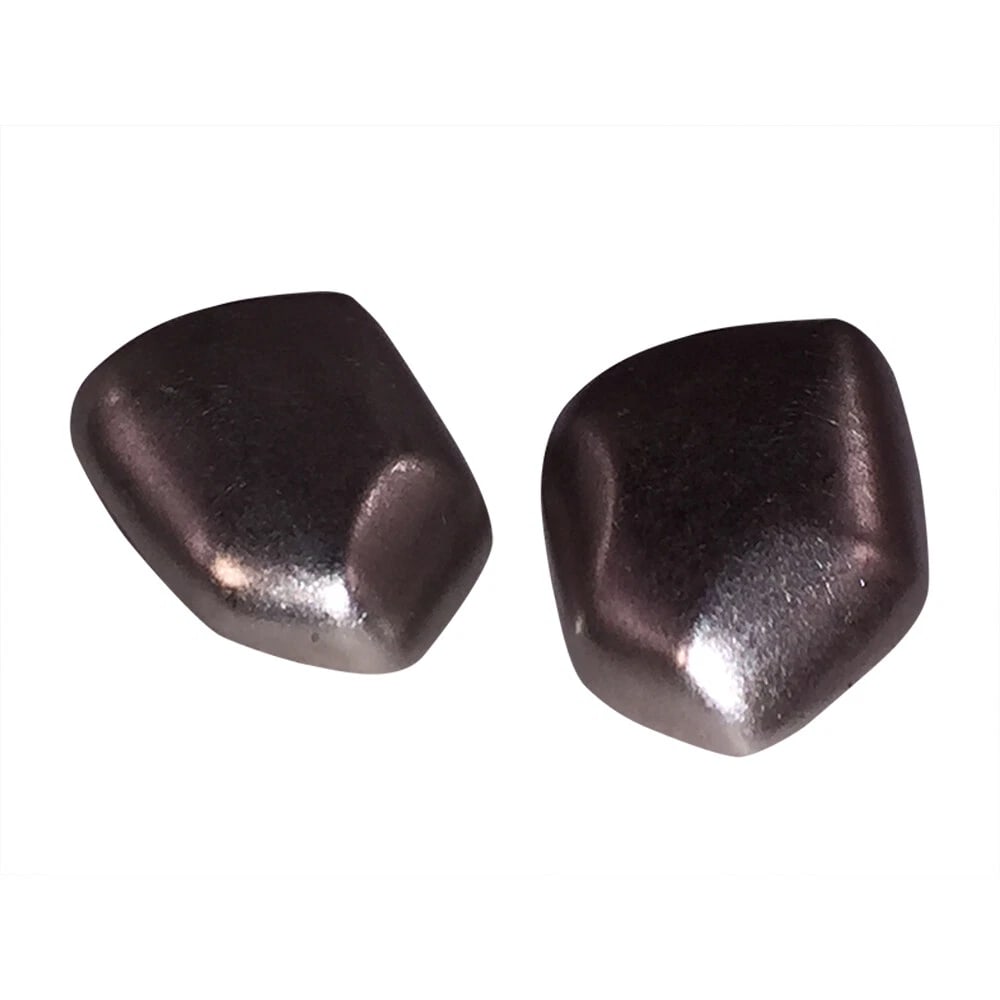 Yves Saint Laurent Silver tone Faceted Nugget Earrings - 4