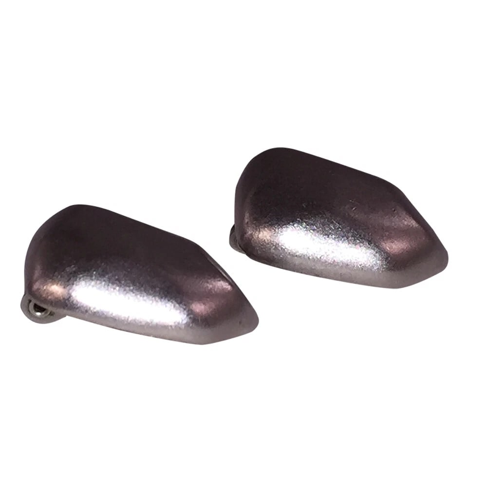 Yves Saint Laurent Silver tone Faceted Nugget Earrings - 5
