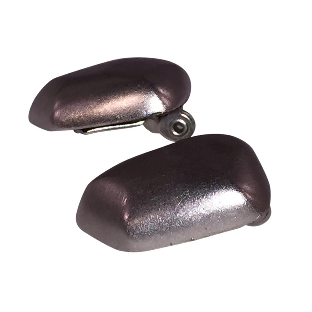 Yves Saint Laurent Silver tone Faceted Nugget Earrings - 6