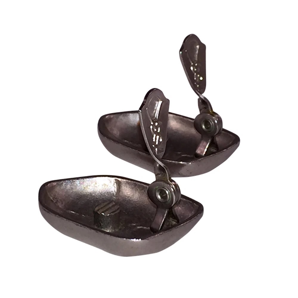 Yves Saint Laurent Silver tone Faceted Nugget Earrings - 8