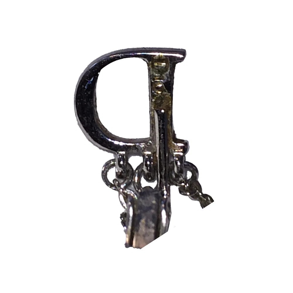 Christian Dior Monogram Dangle Signature Rhinestone Earrings - 7