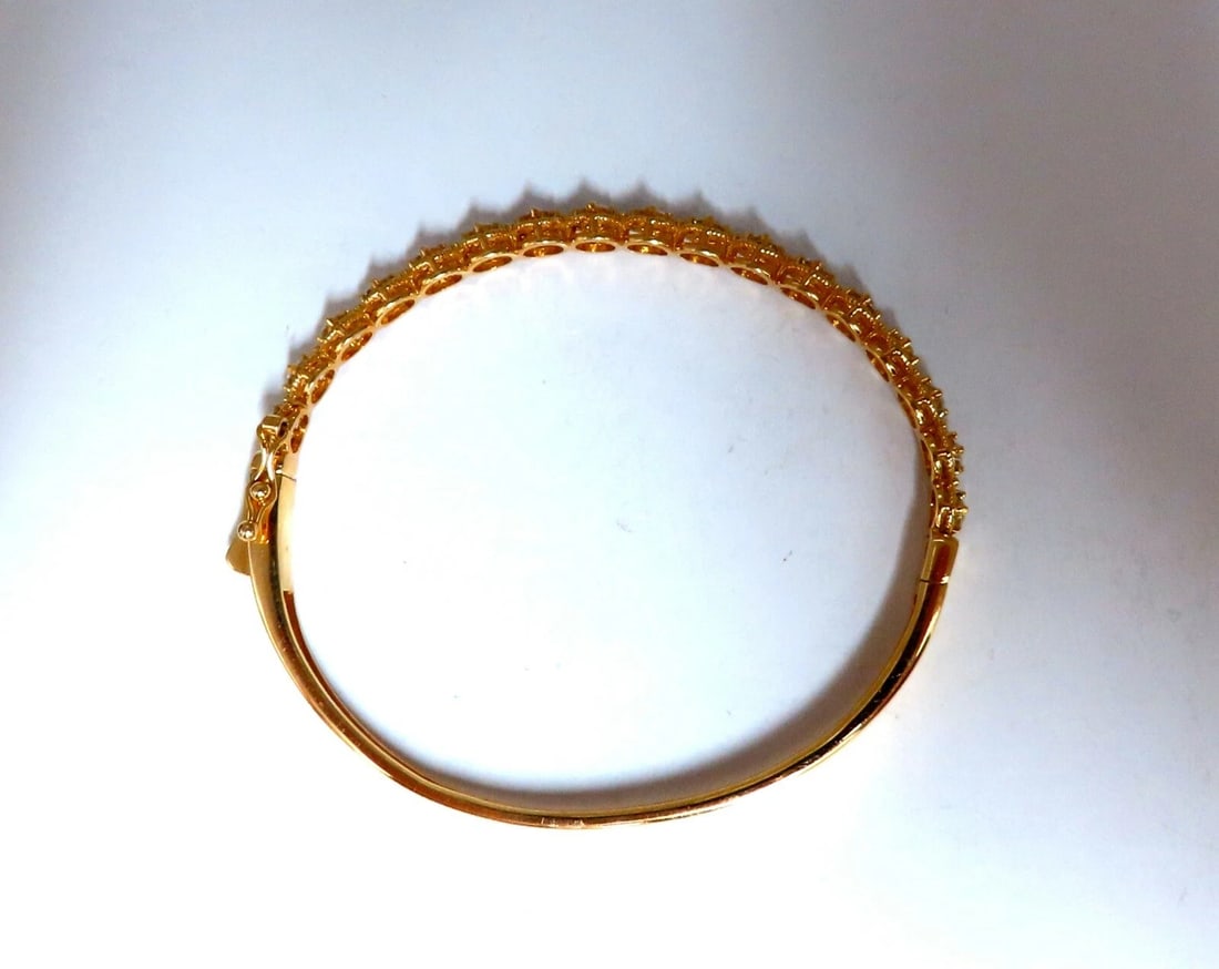 2.02ct Natural Diamonds Bangle Bracelet 14 Karat** - 7