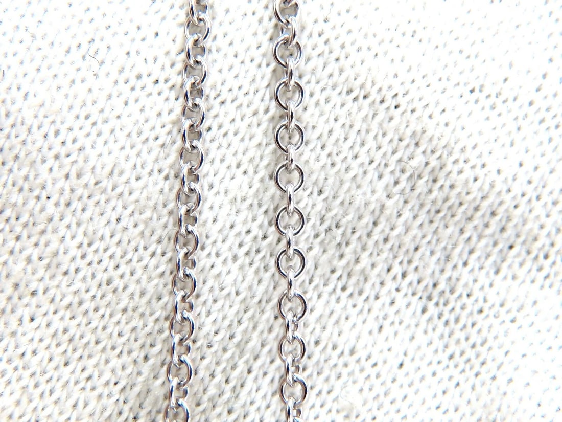 1.16ct Natural Diamonds Cluster Balls Double Dangle Necklace 14 Karat** - 4