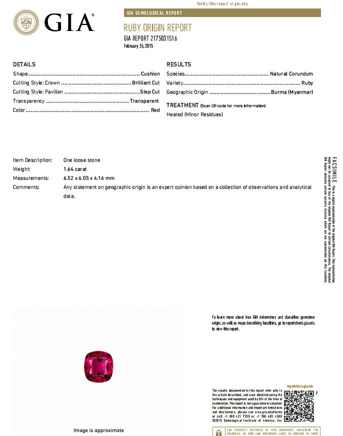 GIA Certified 3.24ct red Burma ruby diamonds ring 18kt cocktail petite** - 9