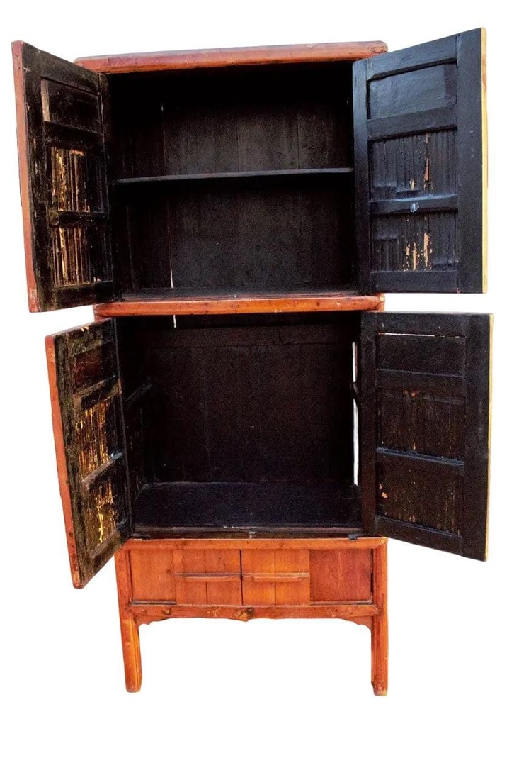 Antique Chinese Qing Dynasty Style Cabinet - 4