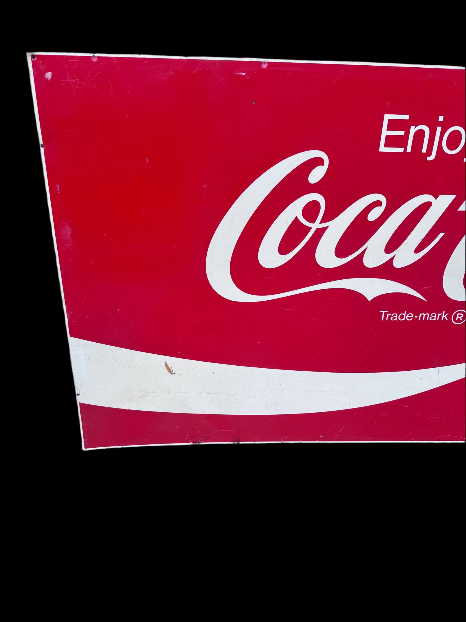 Vintage Metal Coca-Cola Sign - 4