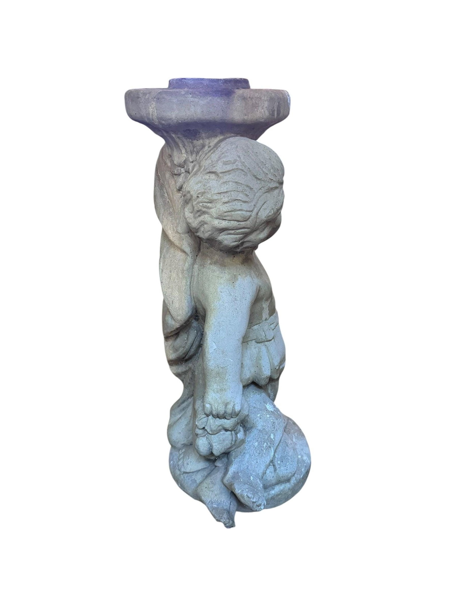 Vintage Neoclassical Style Cherub/Putti Garden Sculpture - 3