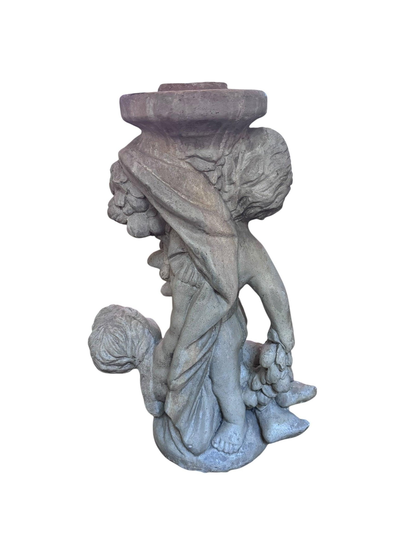 Vintage Neoclassical Style Cherub/Putti Garden Sculpture - 5