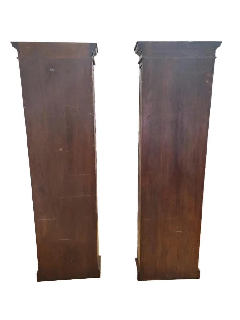 Antique Thai British Colonial Display Cabinet - Pair - 6