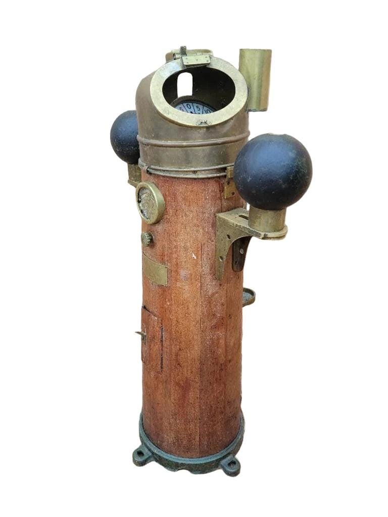Antique Davies and Co Shopfitters Patt. 196 Yacht Binnacle and Compass - 2