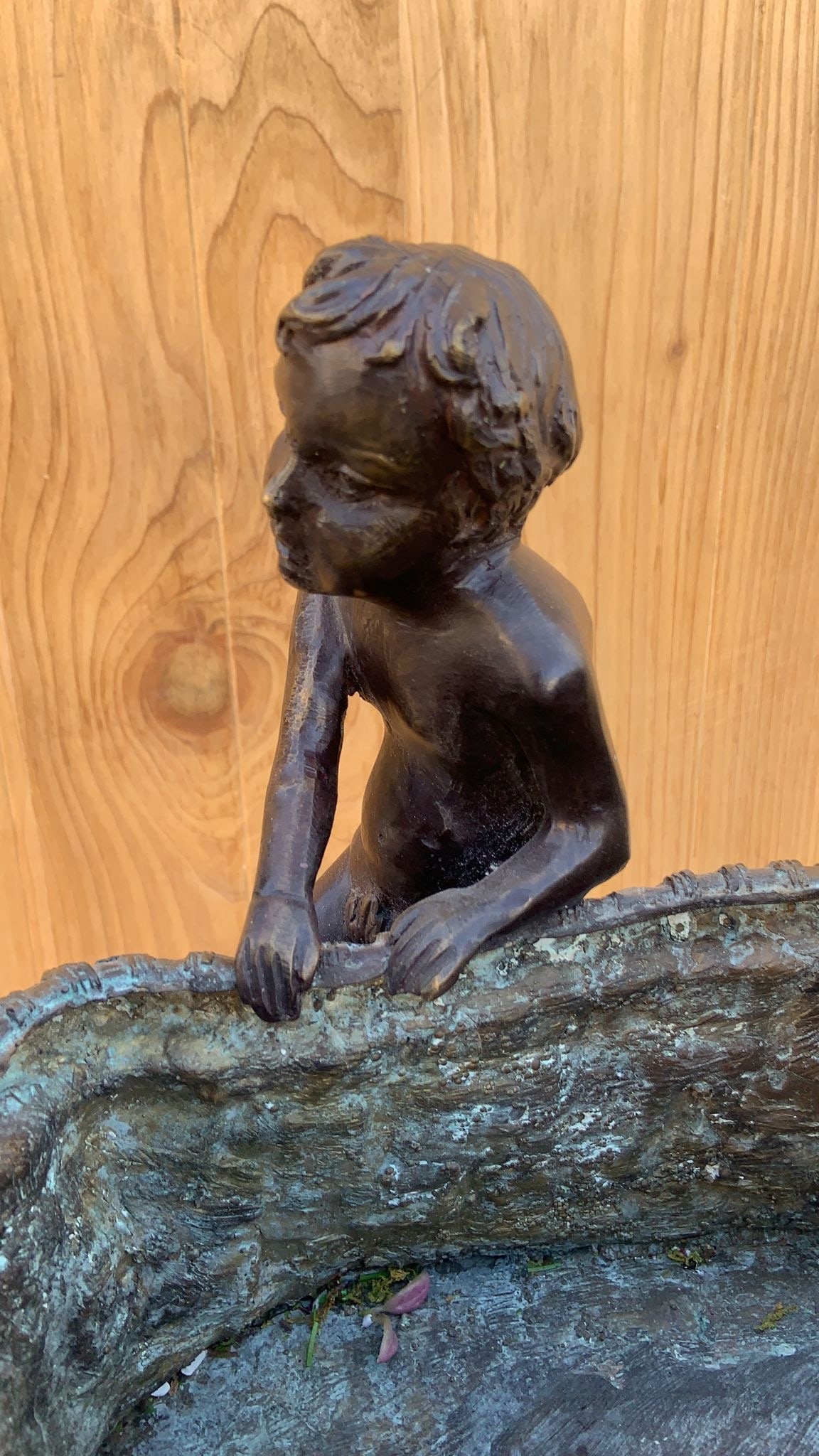Vintage Figural Bronze Planter by Maitland Smith - 2