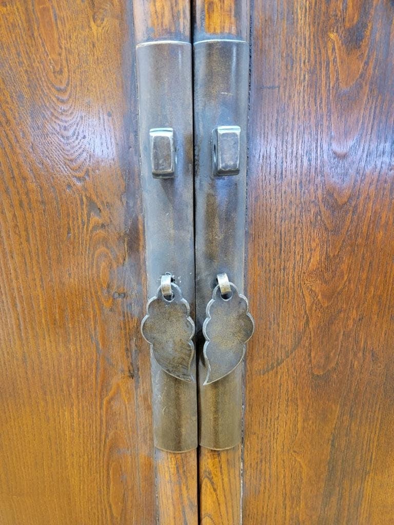 Antique Shanxi Province Elm Armoire Storage Closet - 5