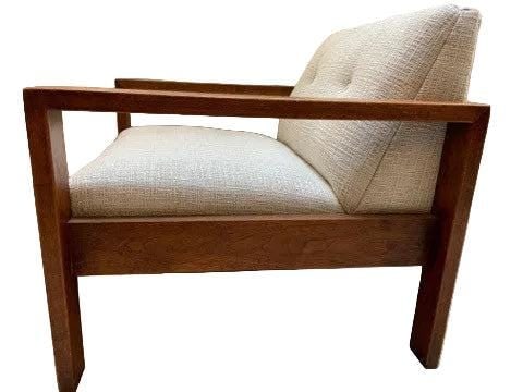 Vintage W.H. Gunlocke Chair Company Chair Newly Reupholstered - 3