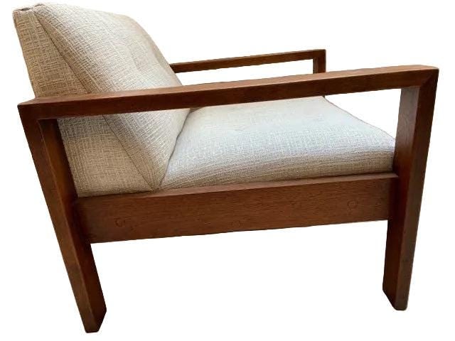 Vintage W.H. Gunlocke Chair Company Chair Newly Reupholstered - 6