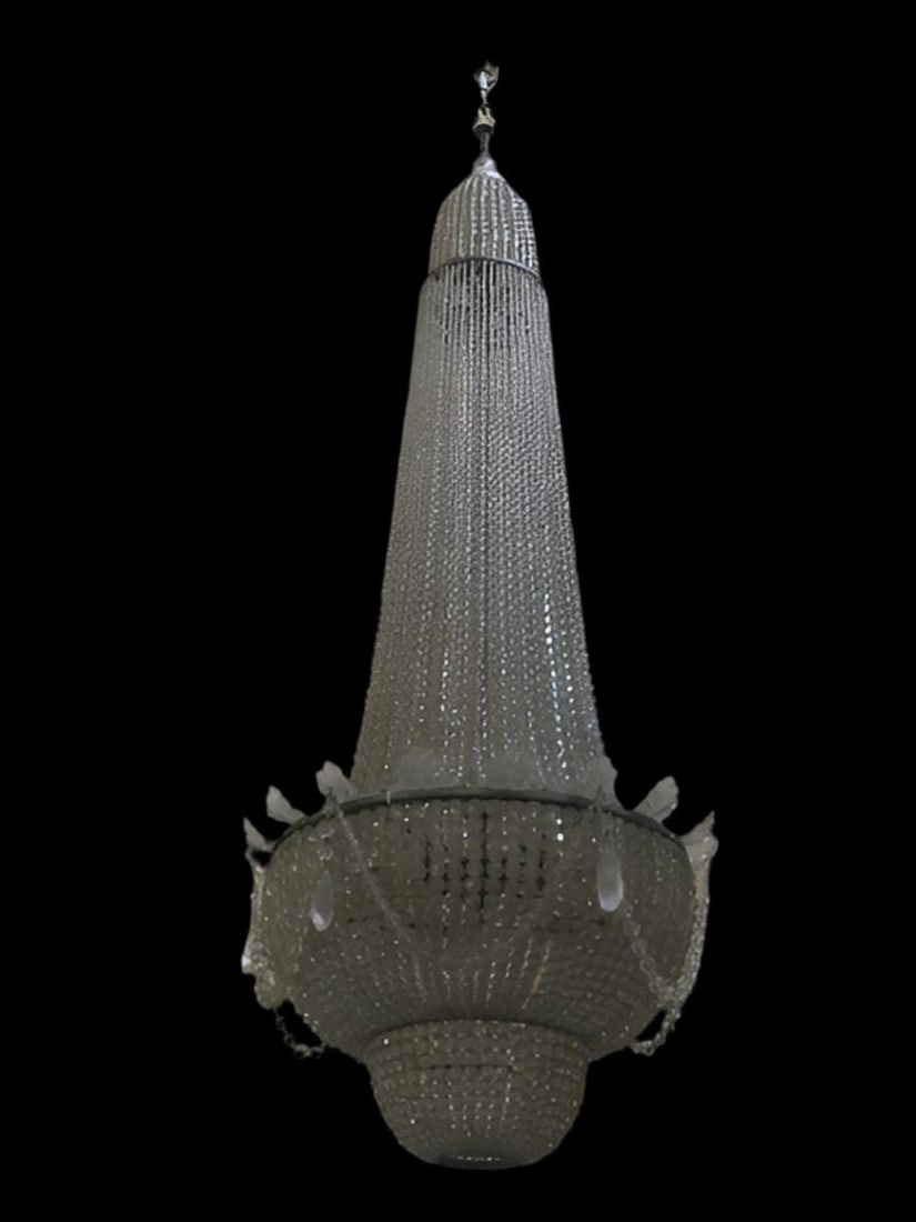Antique French Baccarat Style Chandelier - 2