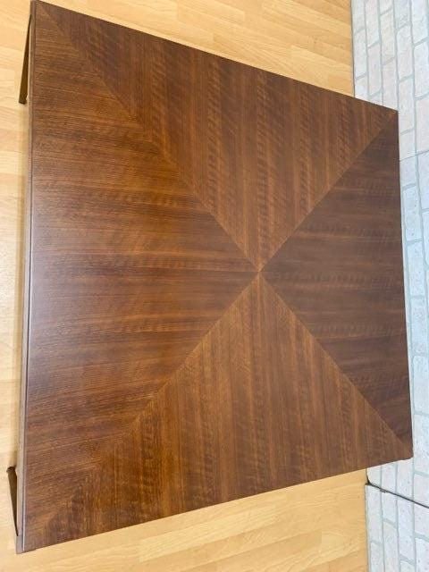Mid Century Modern Tapered Leg 2 Tier Square Coffee Table by Baker - 6
