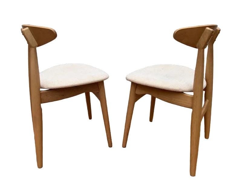 MCM Beachwood Hans Wegner Style Chairs - Set of 4 - 3