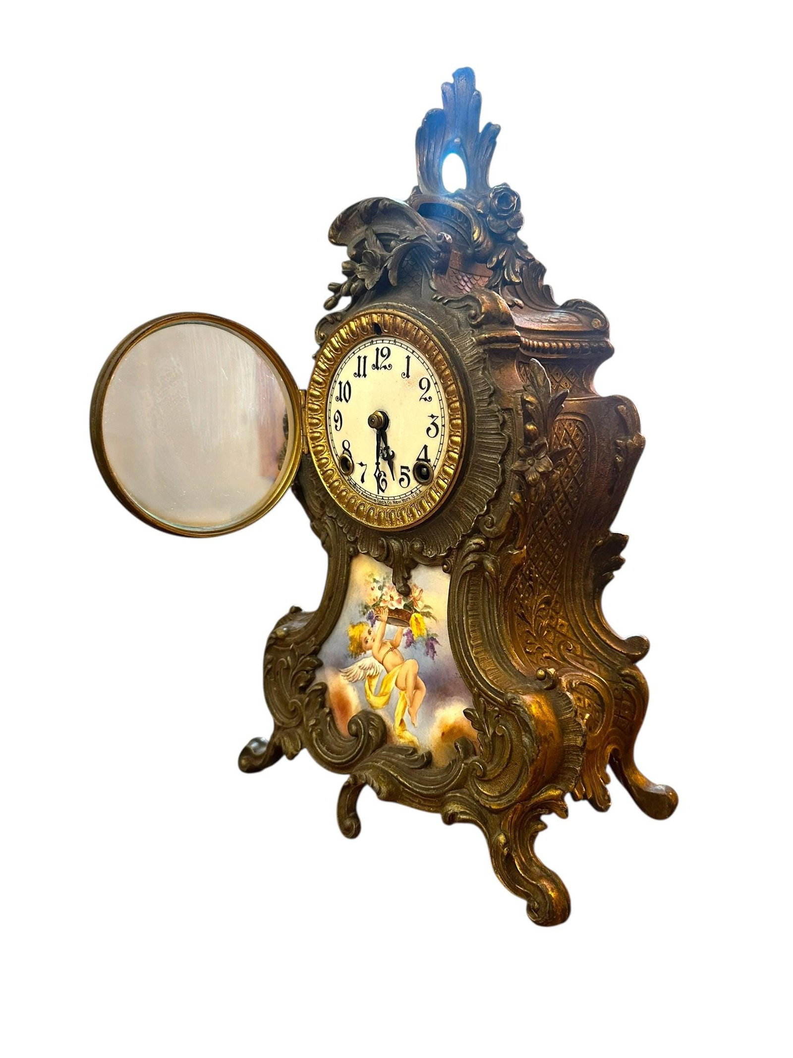 Antique Ansonia Clock Co. New York Mantel Clock - 2