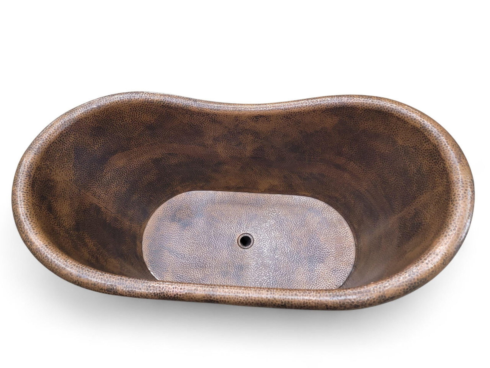 Hammered Copper Free-Standing Farmhouse Bath Soaking Tub - 3