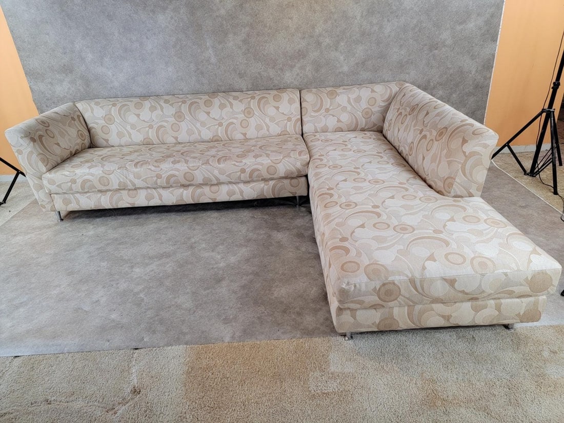Postmodern L-Shaped Sectional Sofa by Carsons - 5