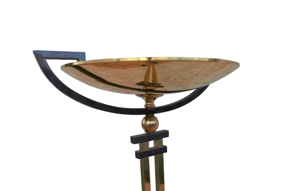 Mid Century Relco Milano Italy Torchiere Brass Floor Lamp - 5