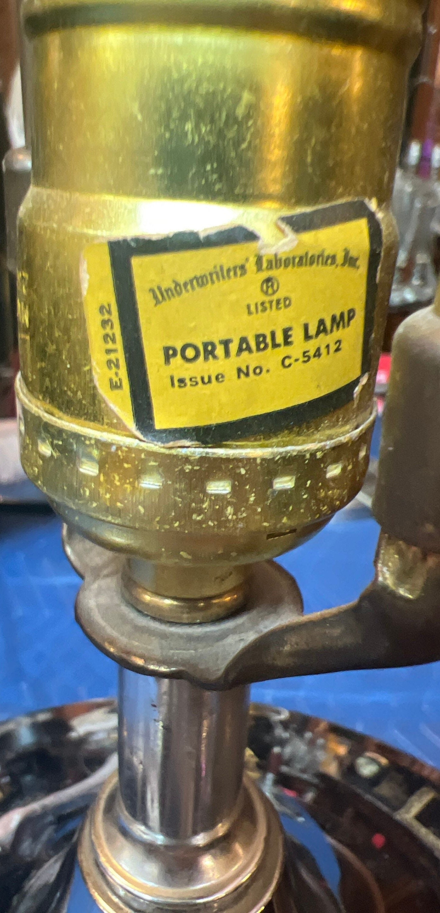 Mid Century Modern Cork Table Lamp - 3
