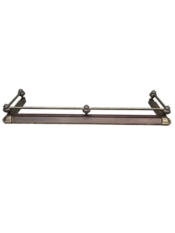 MCM Victorian Revival Style Fireplace Fender by Decorative Crafts Inc - 4
