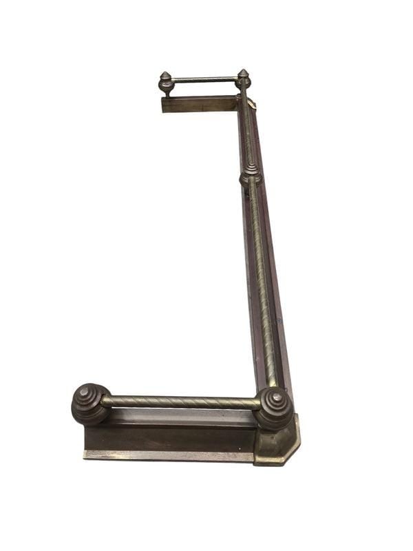 MCM Victorian Revival Style Fireplace Fender by Decorative Crafts Inc - 7