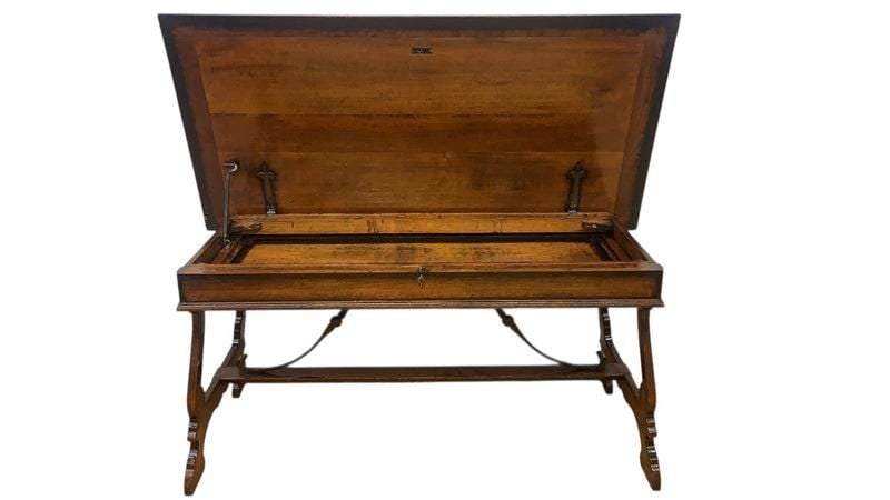 Marchetti – Hand Made in Italy Inlaid Walnut Extending Dining Table - 4
