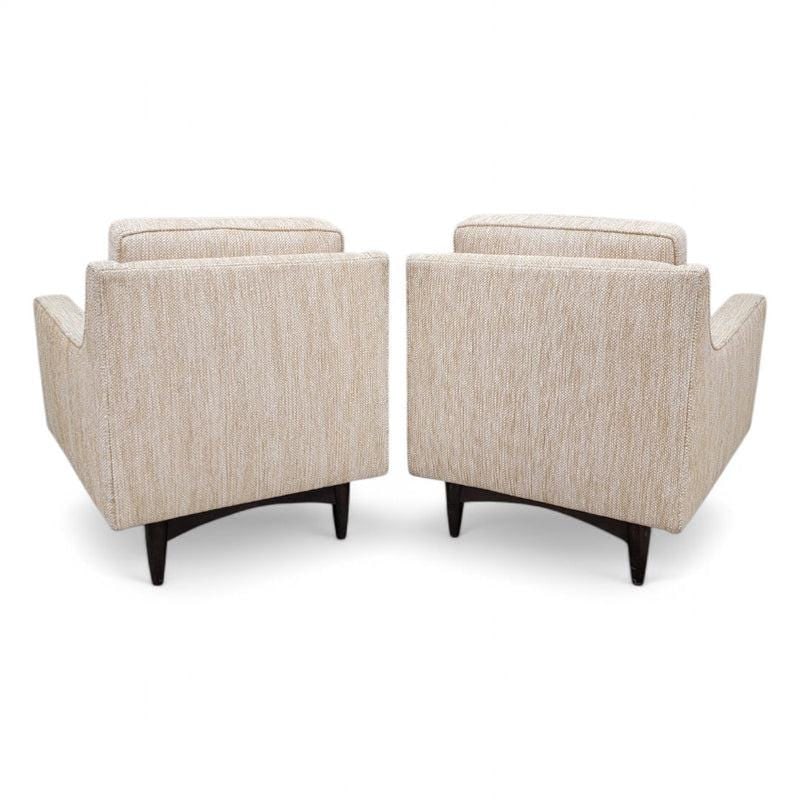 MCM Italian Gio Ponte Style Club Chairs Reupholstered - Pair - 2